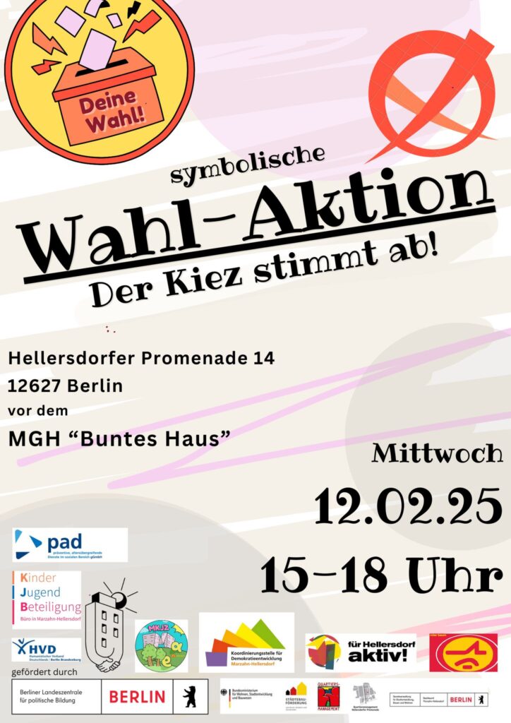 Einladung zur „Wahl-Aktion. Der Kiez stimmt ab!“