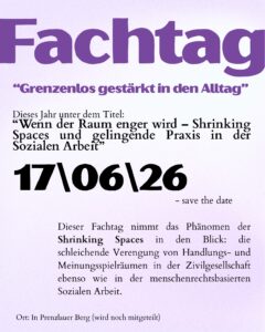 Safe-the-Date Fachtag 17.06.2026 — Shrinking Spaces 