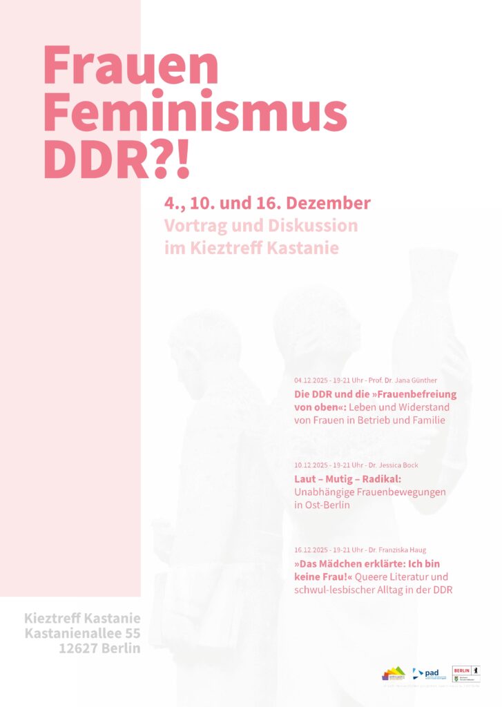 Vortrags- und Gesprächsabende: Frauen –Feminismus – DDR?!