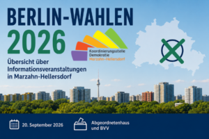Berlin-Wahlen 2026: Übersicht über Wahlveranstaltungen in Marzahn-Hellersdorf